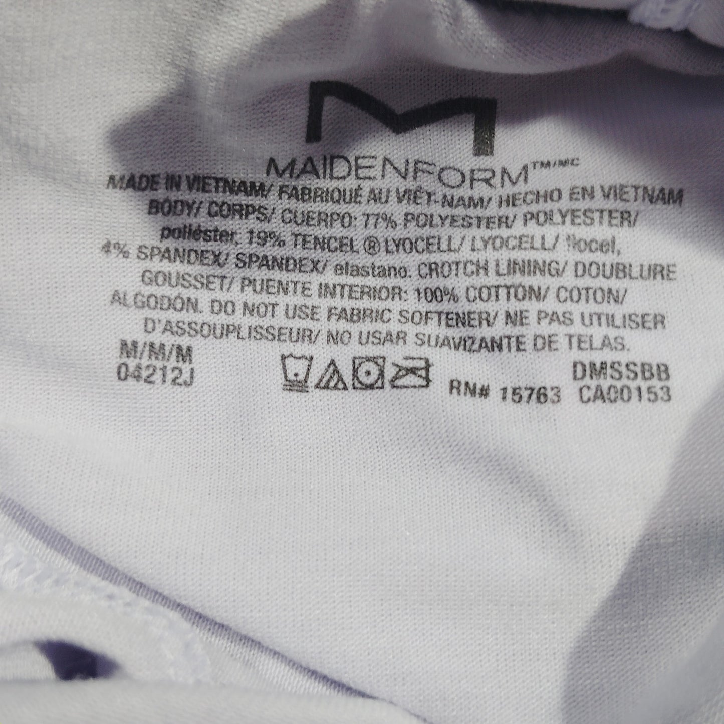 Maidenform Naturally Soft Boxer Brief – Urban Lilac/Silver Blue – Size 6/M