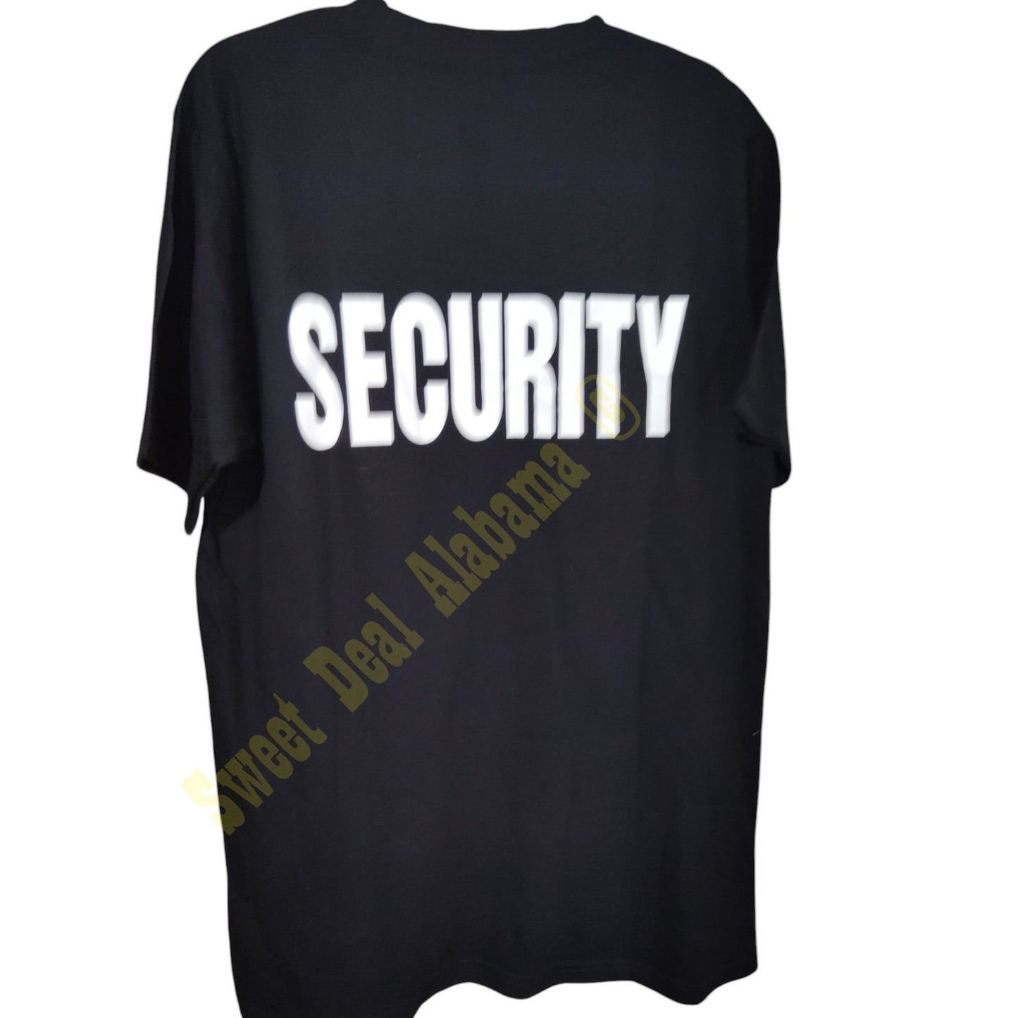 Pudala Black Tactical Shirt – "Security" – Short Sleeve, Size: X-Large