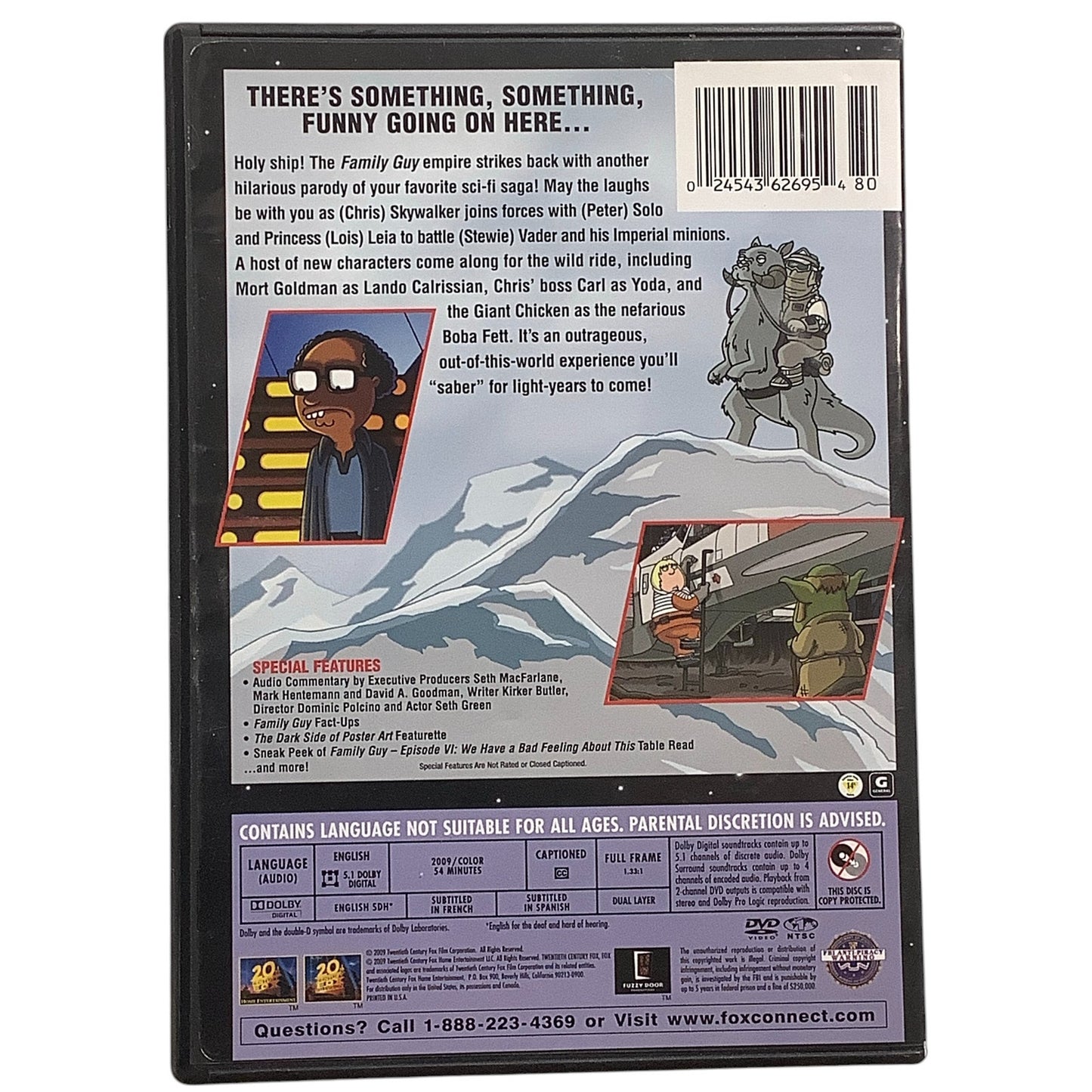 Family Guy: Something, Something, Something, Darkside (2009 DVD) 54 Min. Comedy