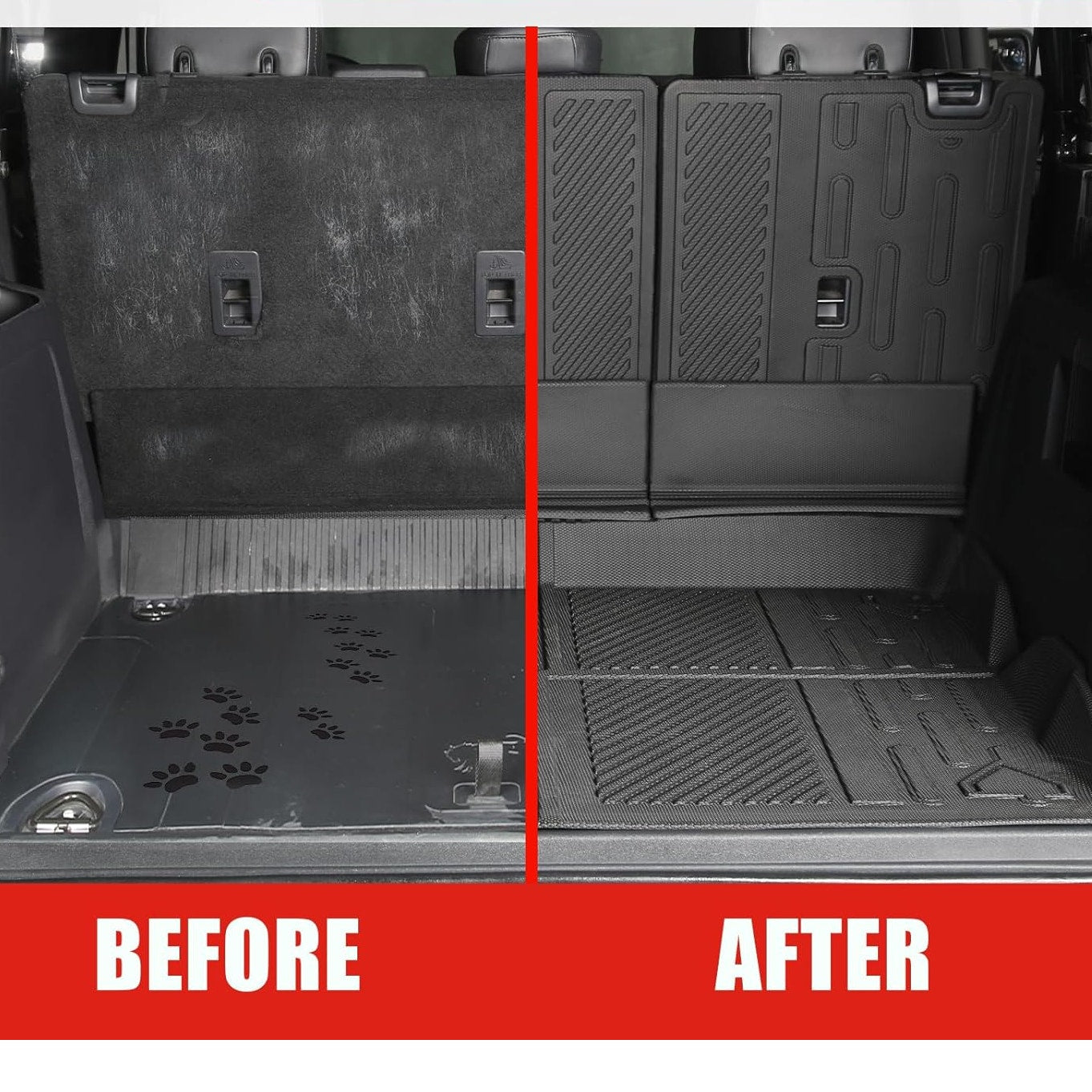 Seat Back Cover & Cargo Liner for Ford Bronco 4-Door All-Weather TPE (2021–2025)