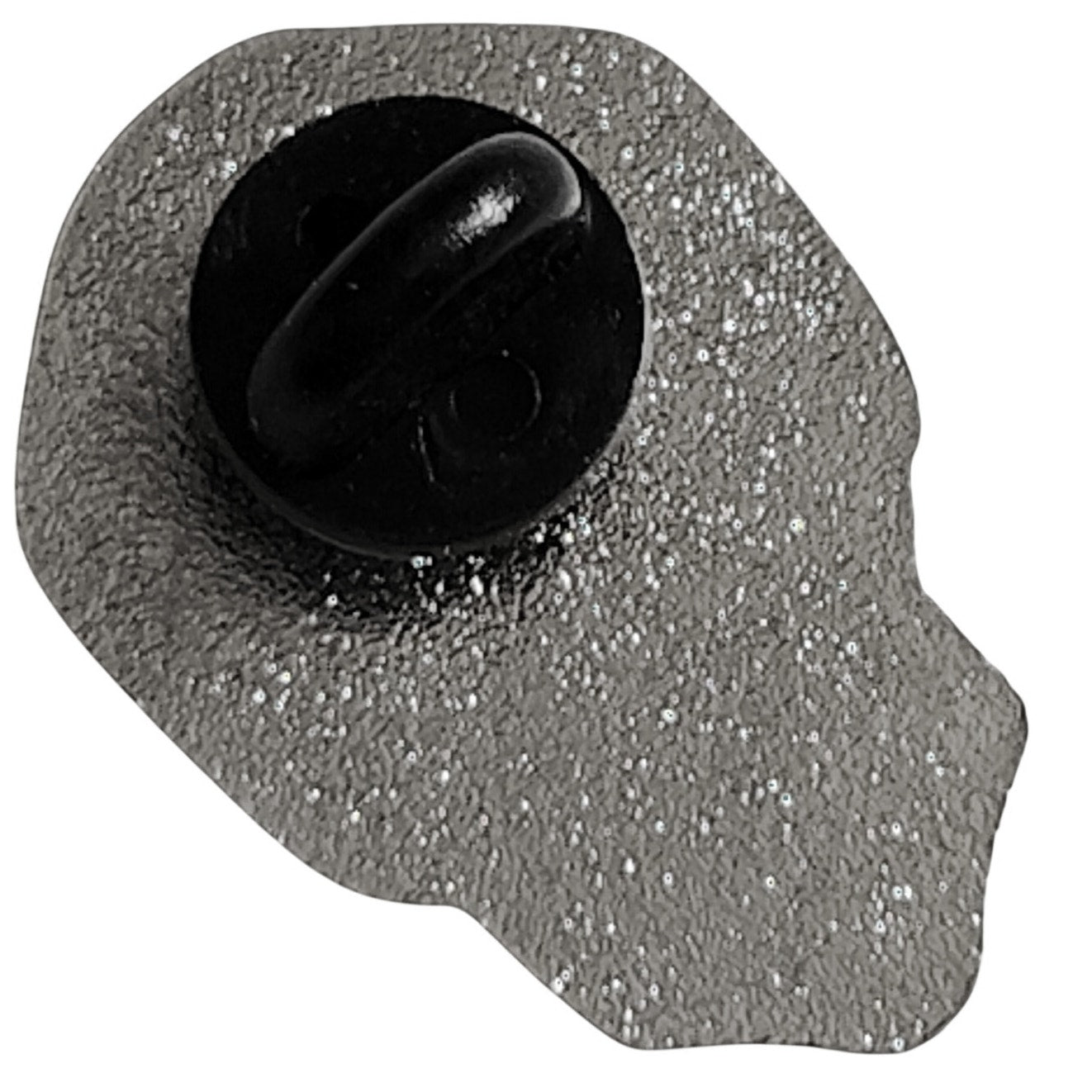 Red-Eye Death Skull Hat, Lapel or Tie Pin, 1-1/8"H x 3/4"W