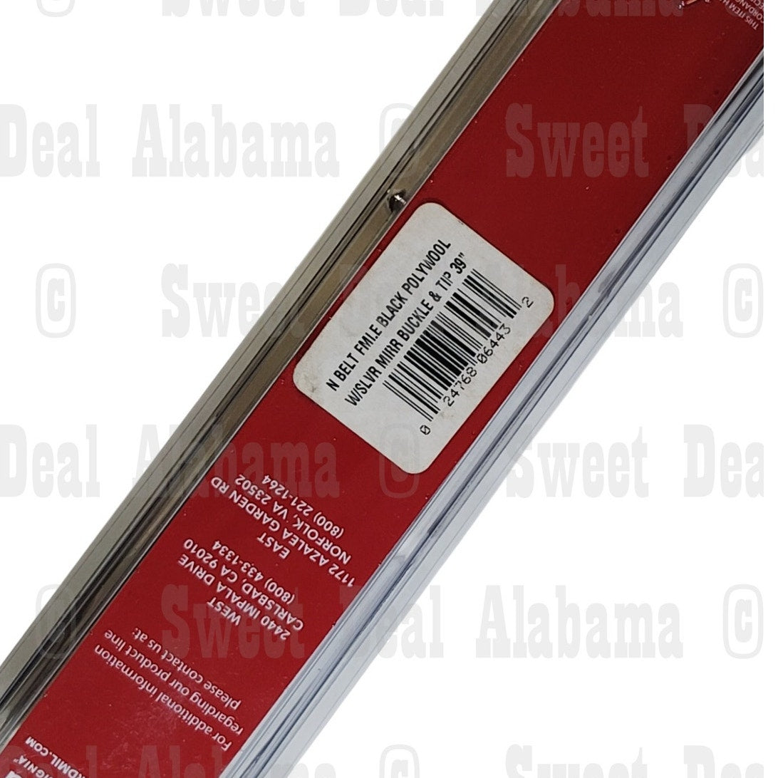 USN Female Belt Black Cotton w/ Silver Buckle & Tip Navy Uniform Accessory