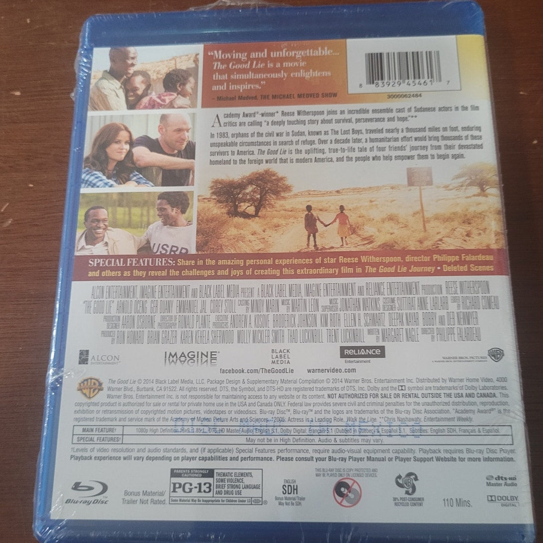 The Good Lie Blu-ray Drama, R Witherspoon Sudan Refugee Inspirational Film 2014