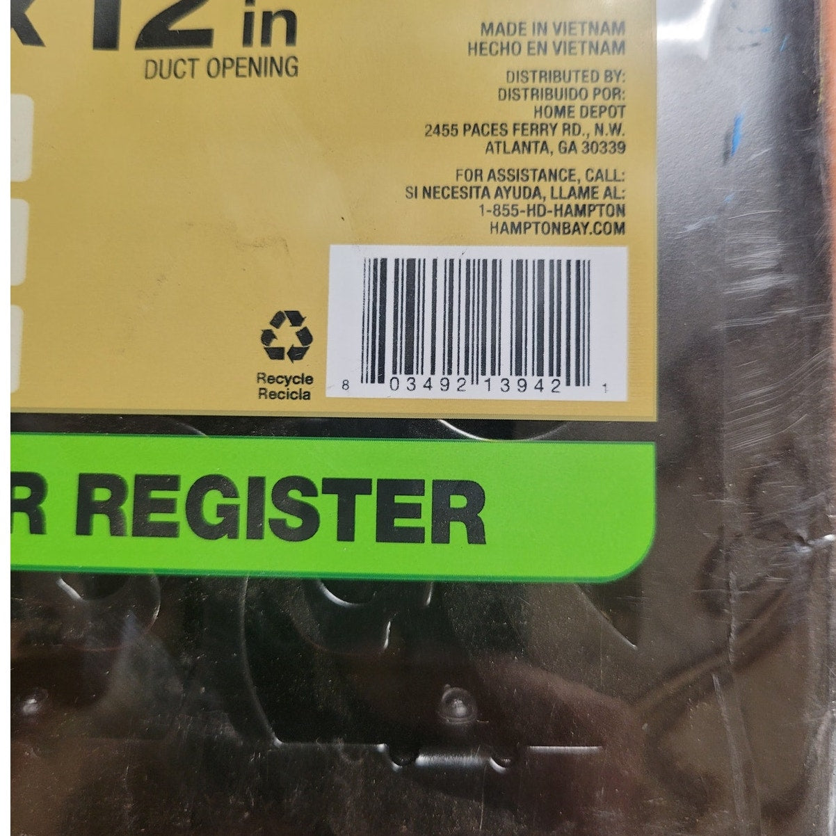 Classic Scroll 4" x 12" Steel Floor Register Oil Rubbed Bronze (OD 5.5" x 13.5")