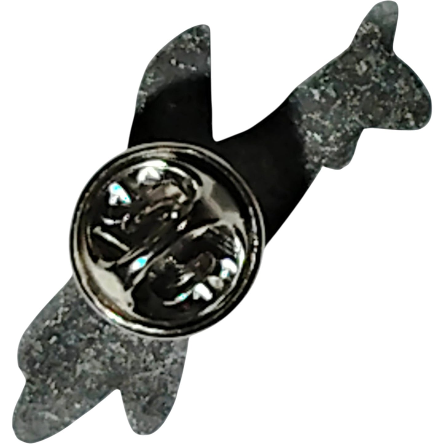 P-40 Warhawk Hat, Lapel, Brooch Pin – Patinated Silver, 1-1/2" x 5/8", Military Clutchback