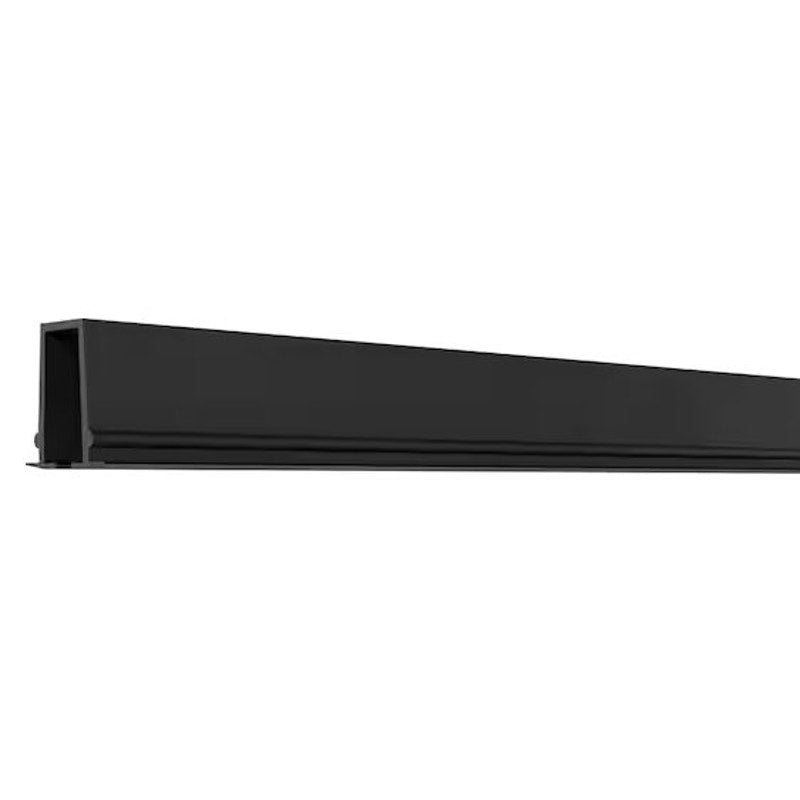 6-Pack – PEAK Aluminum Railing, 6 ft. Wide Matte Black Deck Panel, Glass Gasket, For 36" High System