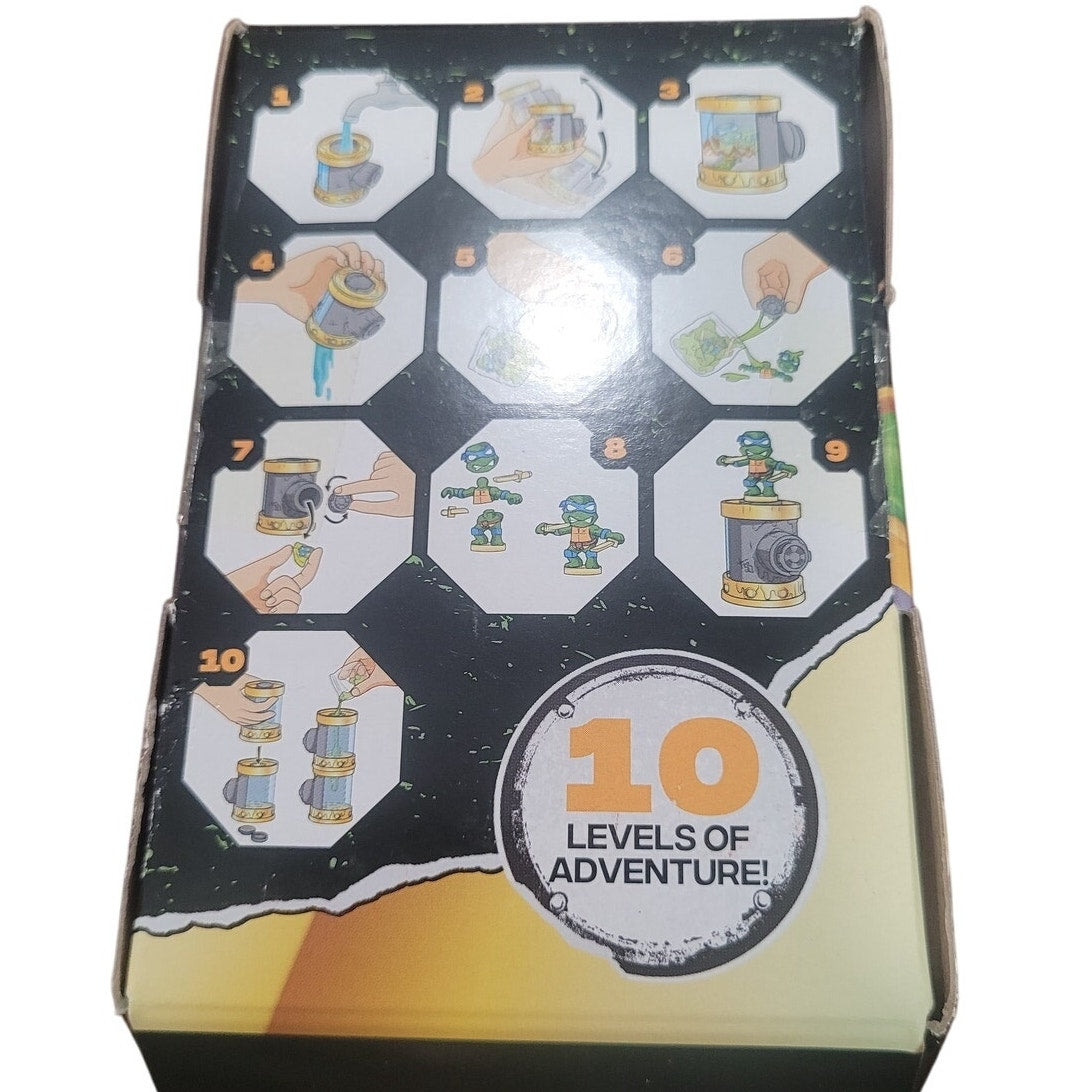 Moose Toys Treasure X TMNT Sewer Rescue Pack – Leonardo Figure – 10 Levels of Adventure