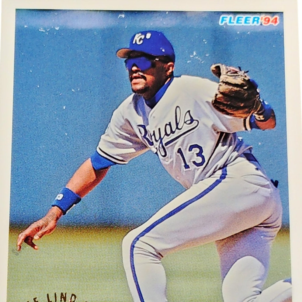 Jose Lind, Kansas City Royals, #163, 1994 Fleer Baseball Collector's Card