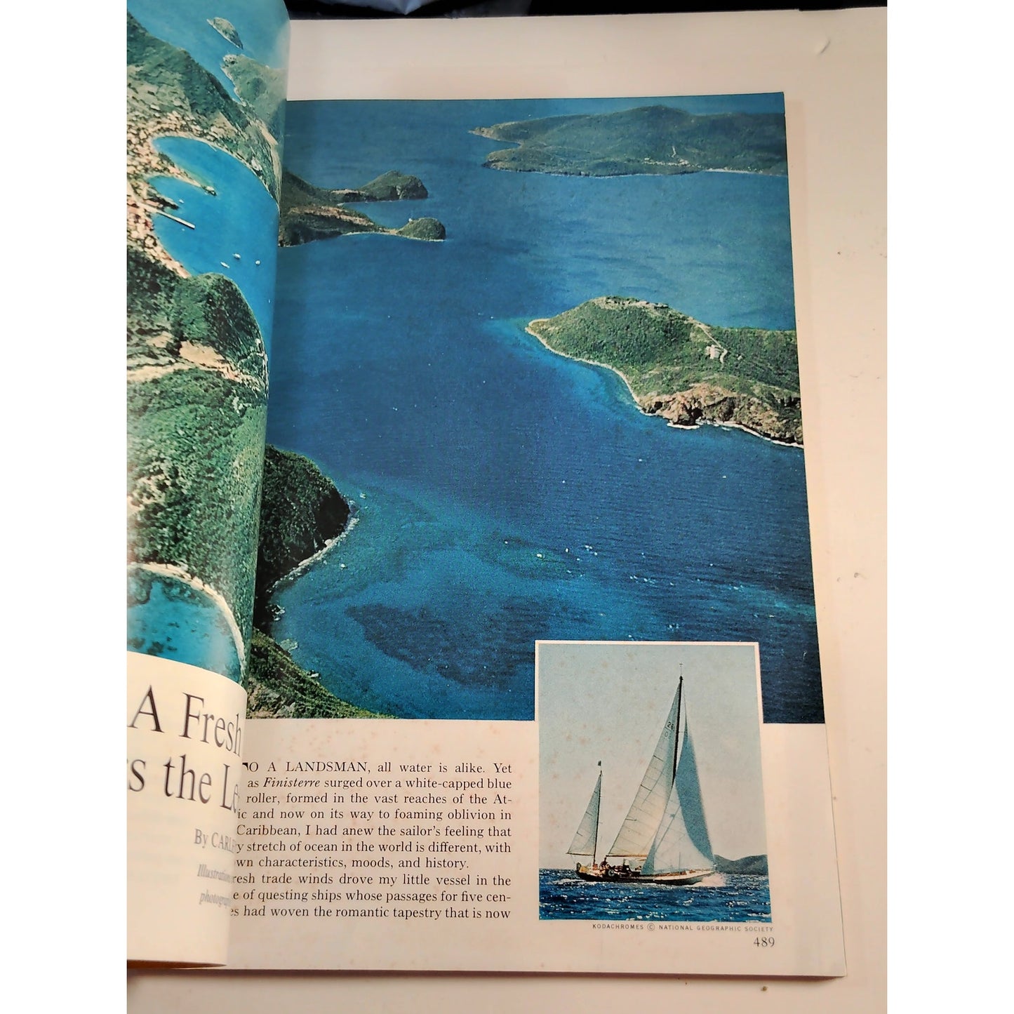 National Geographic Magazine October 1966 Nepal, Moon Photos & Caribbean Sailing