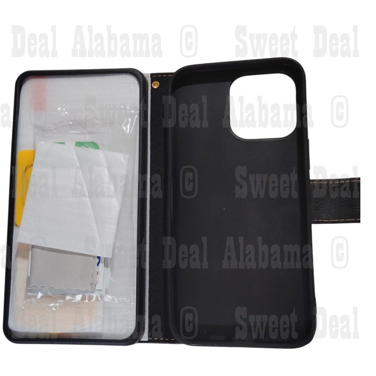 Vaks Cellphone Wallet Case For iPhone 14 Pro Max w/ 2 Lens & Screen Protectors
