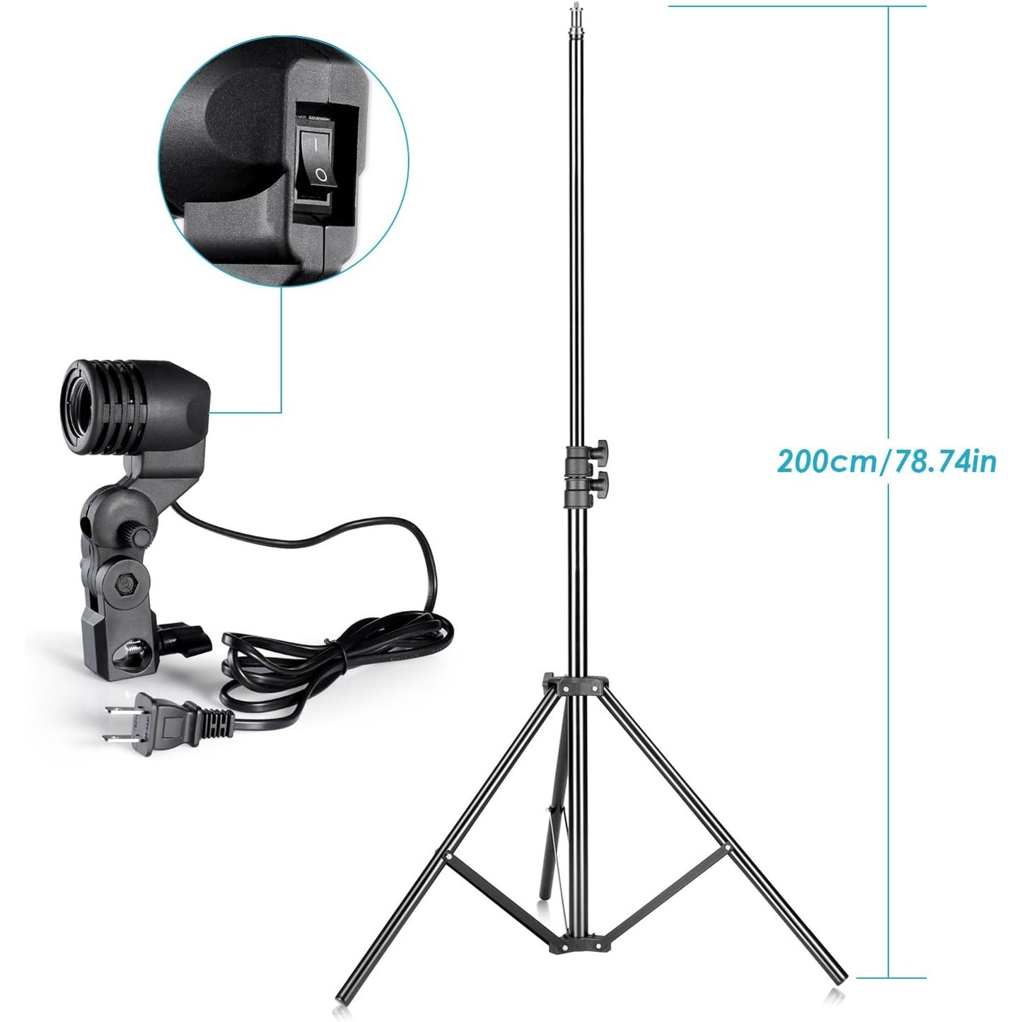 32x32" Photography Shooting Tent Kit, 400W 5500K Lights 4 Backgrounds, Carry Bag