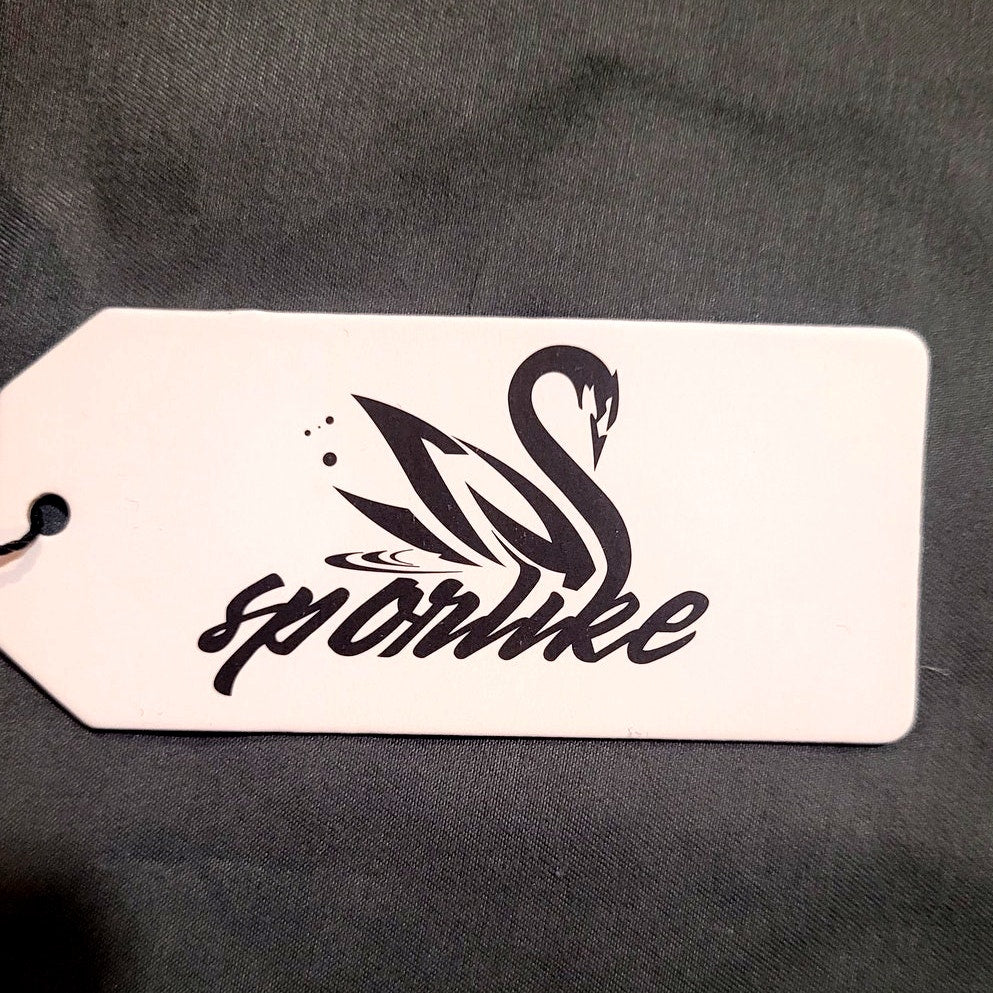 SPORLIKE Women Ruffle High Waist, Two Pieces Push Up Tropical Bikini, Red, L