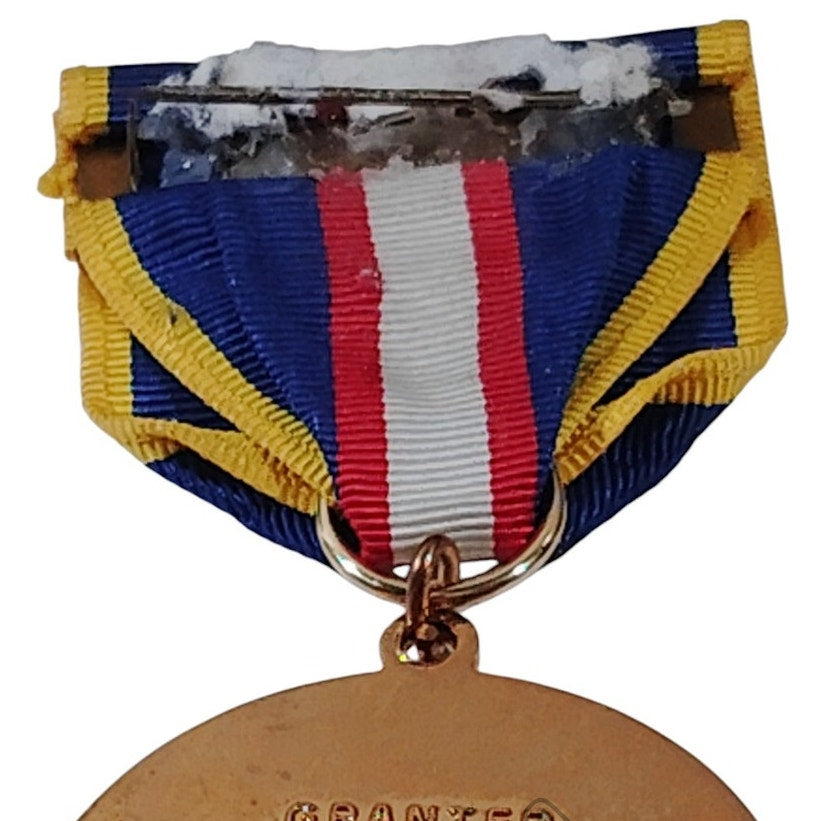 U.S. Philippine Independence Medal Pinback, 1-1/2"D x 3-3/8"H Overall, 7-4-46