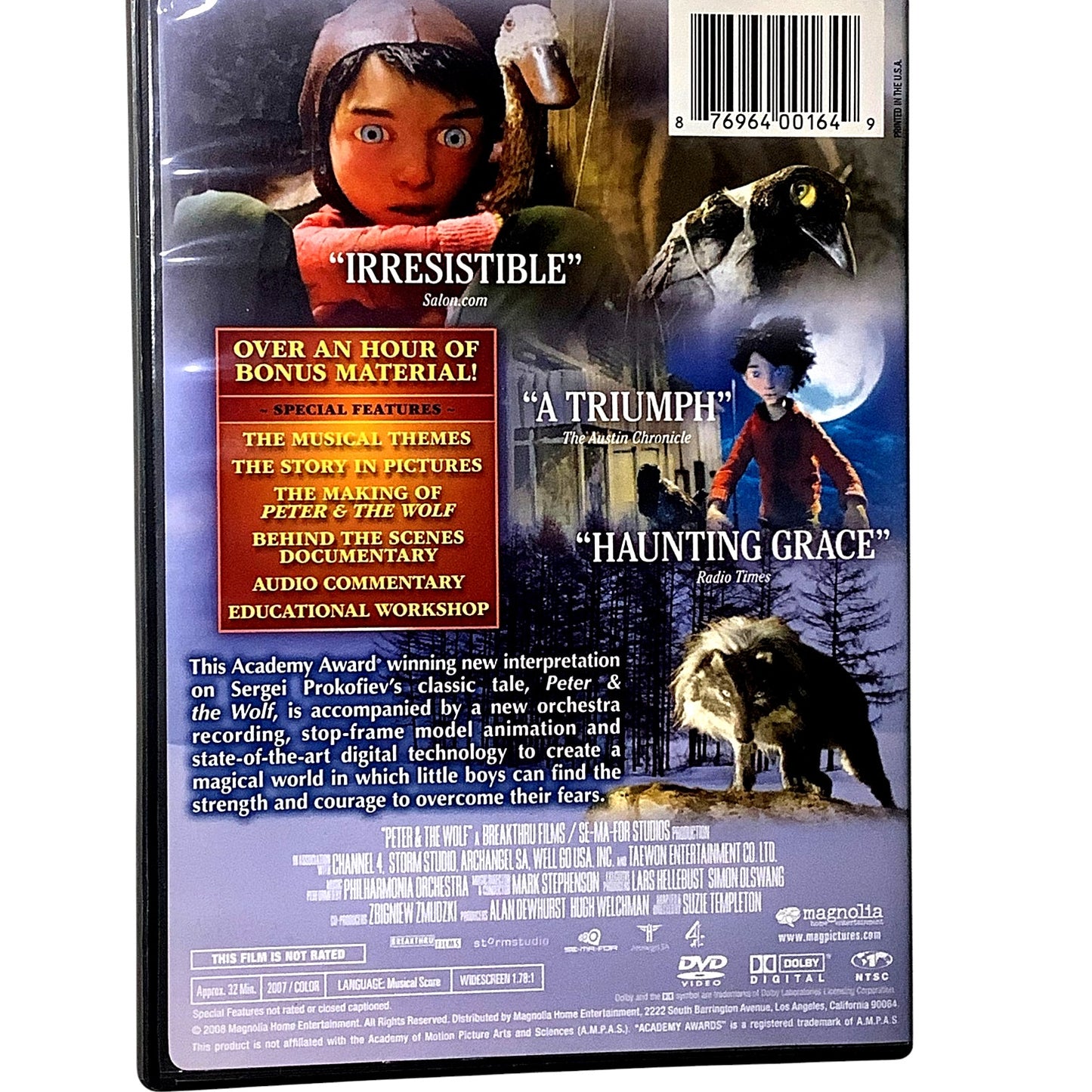 Academy Award Winner- Sergei Prokofiev's Peter & The Wolf (2008 DVD)