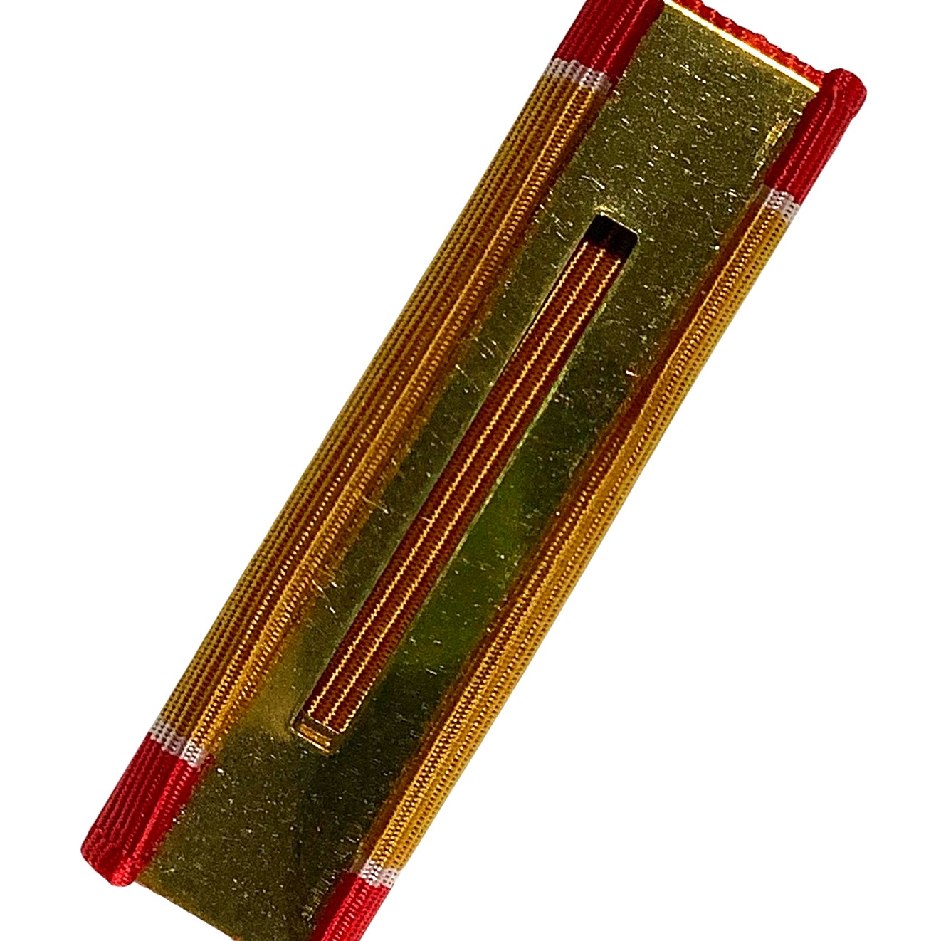 Coast Guard Gold Lifesaving Medal Ribbon, 1-3/8"L x 3/8"H, USCG