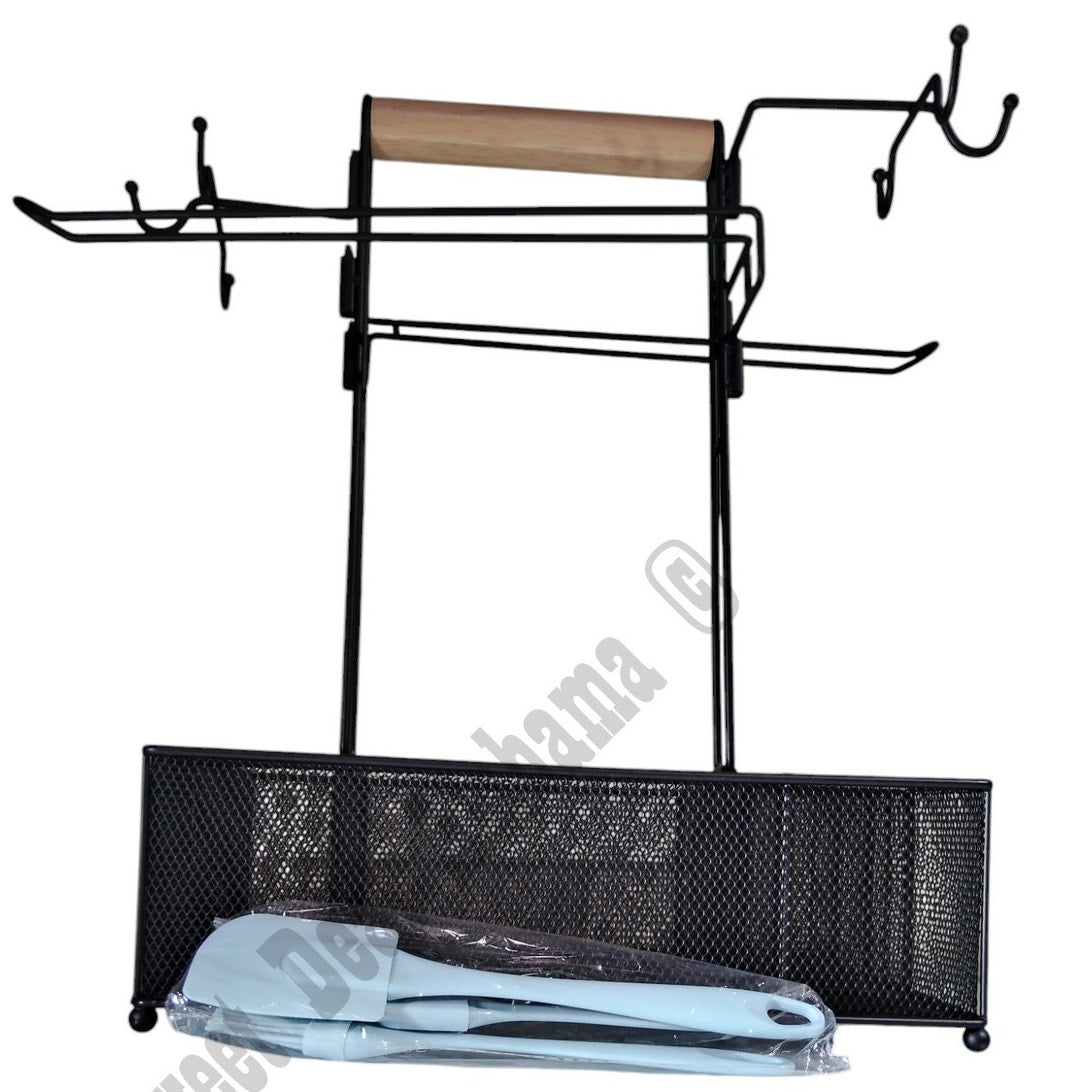 Grill Caddy -Camping Accessories, Condiment Caddy, BBQ Accessories Mesh Basket