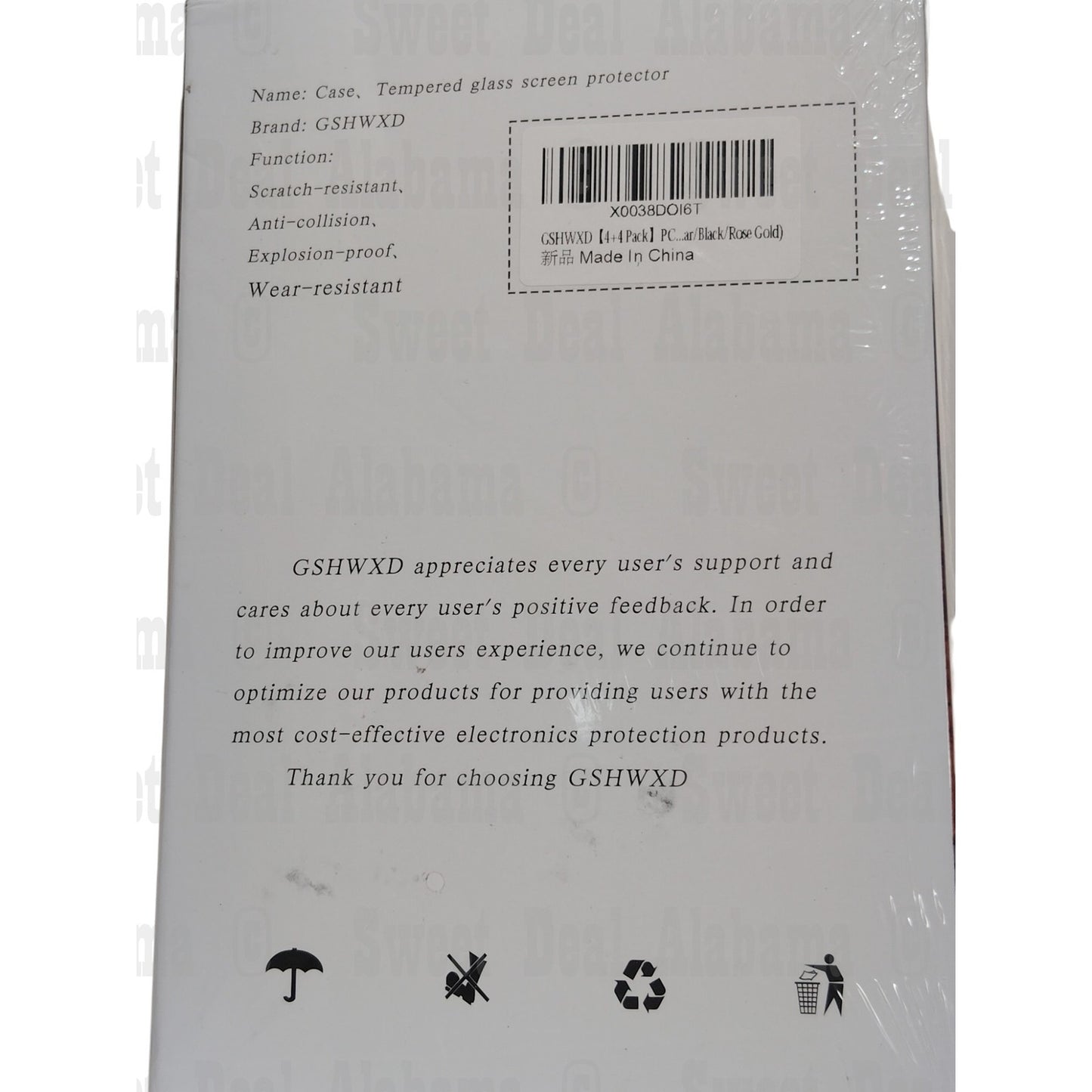 Gshwxd 4-PK Tempered Glass Screen Protectors For Galaxy Watch4
