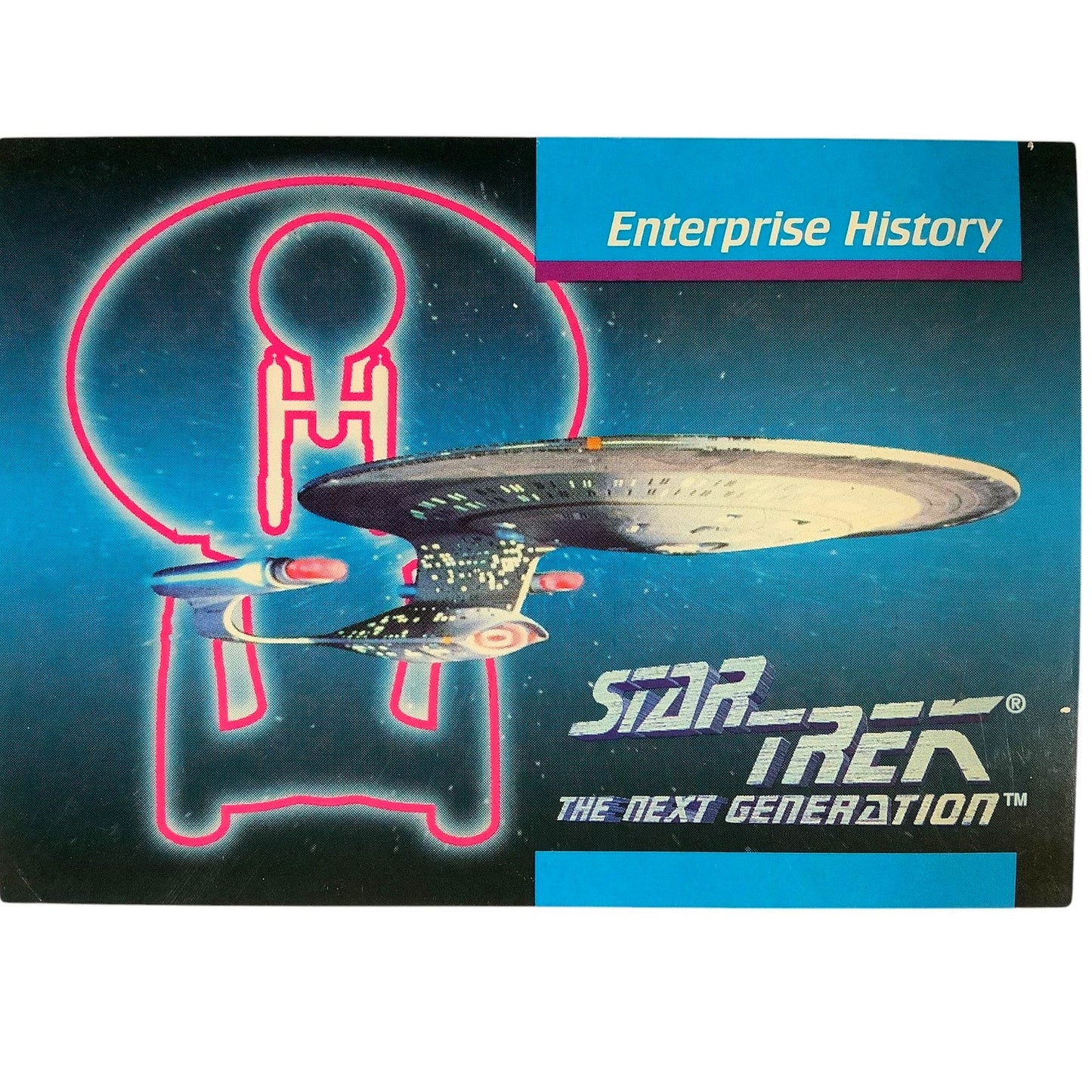 Enterprise History, Star Trek, The Next Generation, 1992, Impel Card No.044