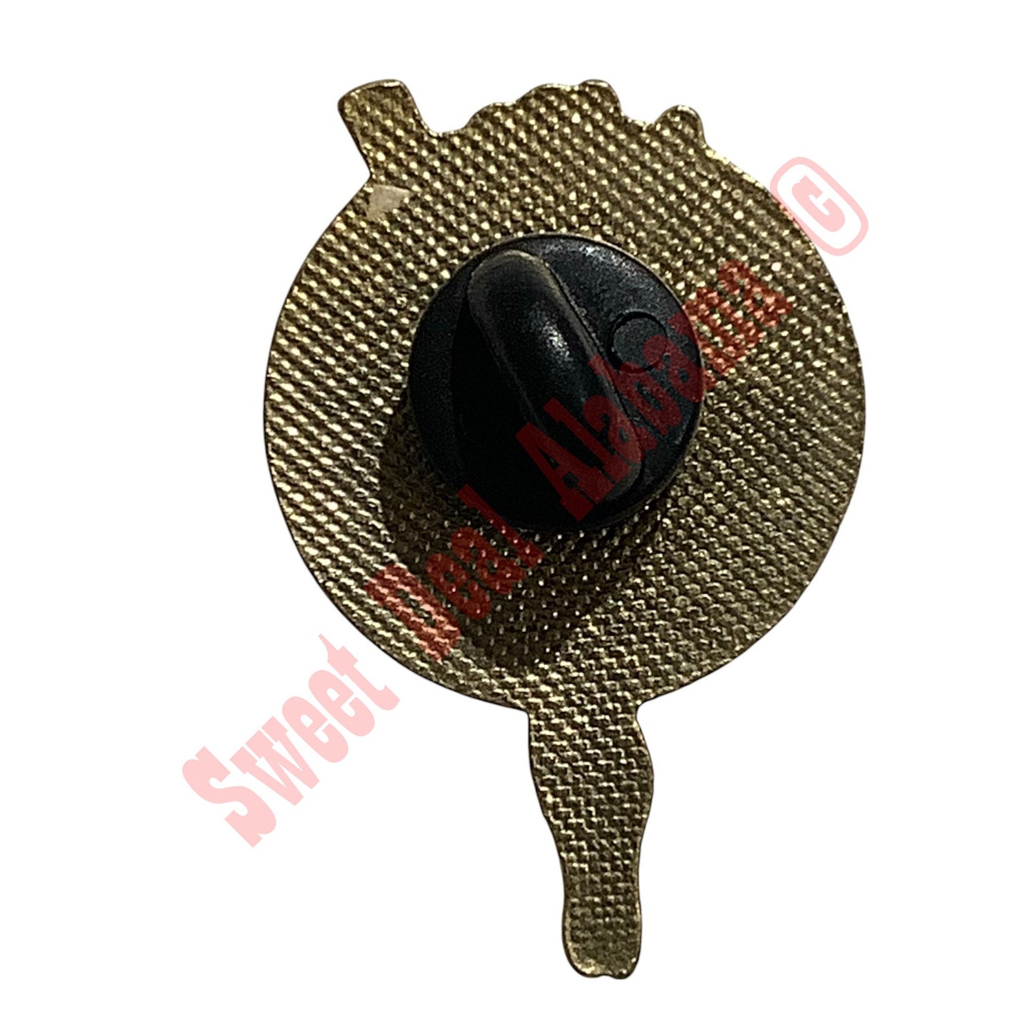 Lady Luck Aviator Hat or Lapel Pin 1-1/4"H x 7/8"W WWII Aviator's Nose Art
