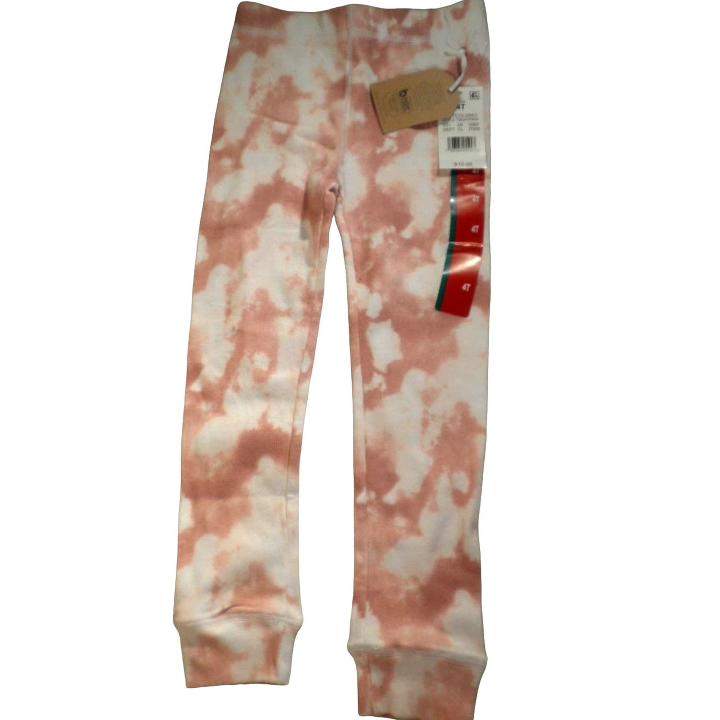 Grayson Collective Toddler Girls' Ribbed Leggings, Size 4T - Pink Tie-Dye, NWT