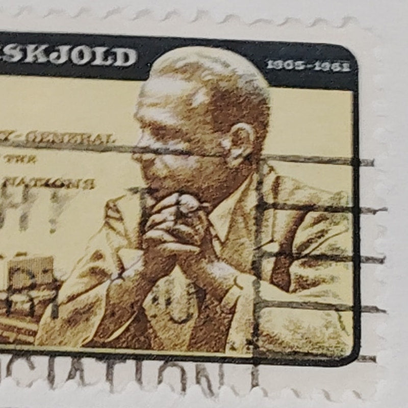 1962 Scott #1203 – 4¢ Dag Hammarskjöld / UN Memorial – Canceled