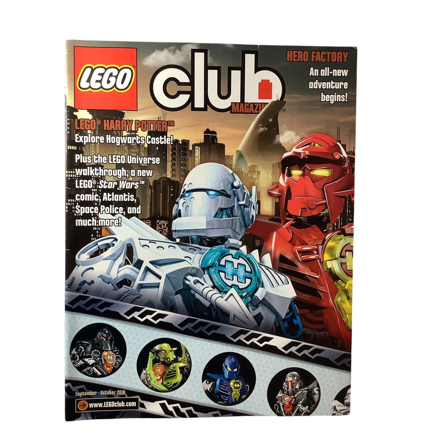 5 x Back Issues Lego Club Magazines, 5 issues from 2010-2015 Pictured
