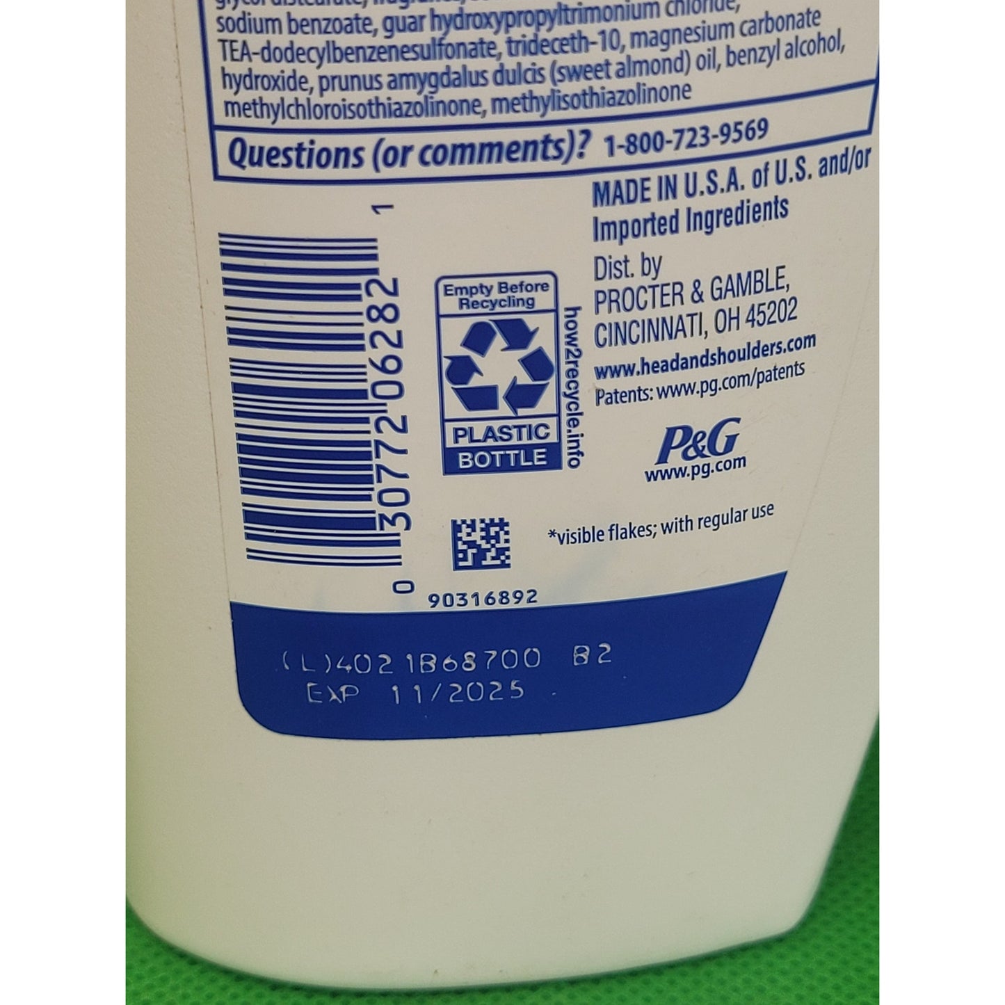 Head & Shoulders 2 in1 Dandruff Shampoo & Conditioner, Dry Scalp Care, 12.5 oz.