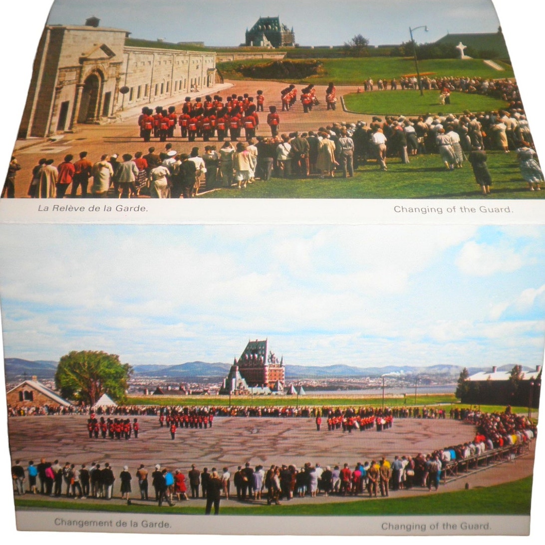 Fold-Out 12 Views, La Citadelle, Quebec, Canada, 4" x 6" Vintage Postcard 1980's