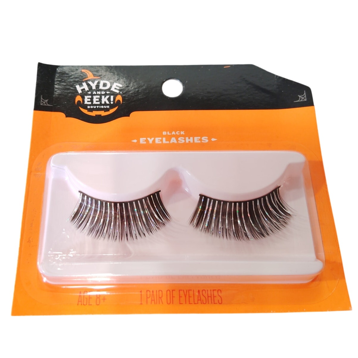 2-Pack Hyde & EEK! Boutique Halloween Fake Eyelashes – Blue & Silver Glitter