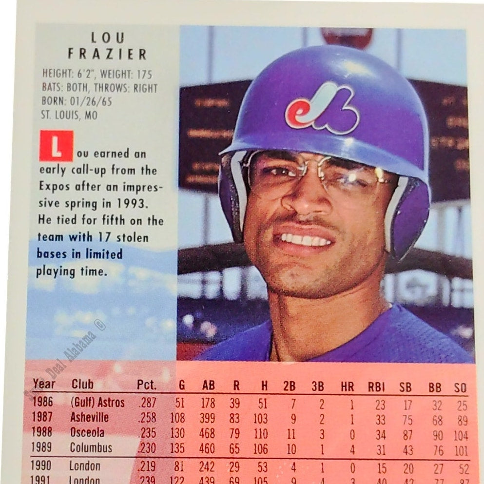 Lou Frazier, Montreal Expos, #539, 1994 Fleer Baseball Collector's Card