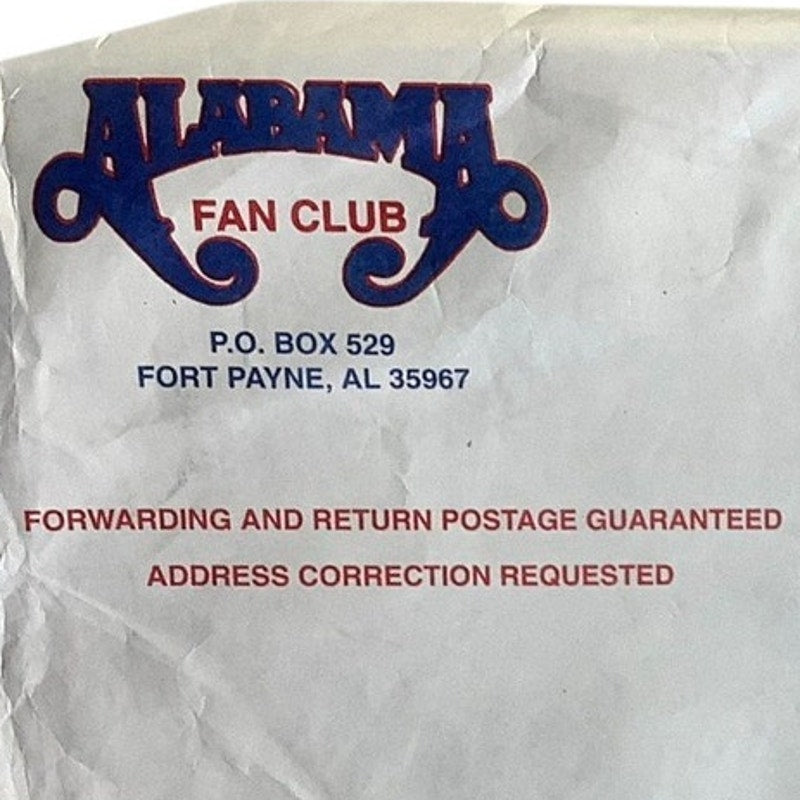 Vintage Country Music's Alabama Fan Club Premiums - Keychain, Photo & More