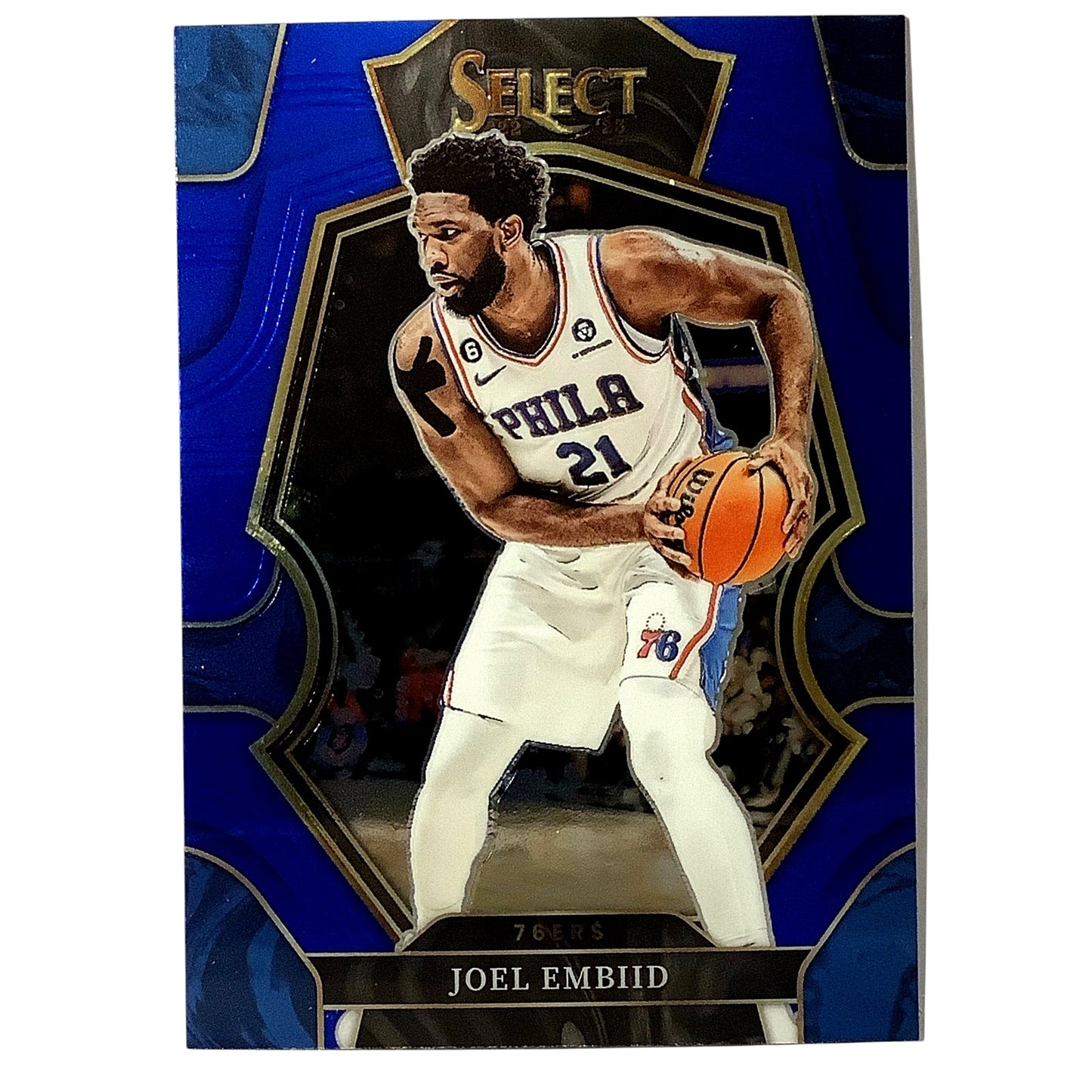 Joel Embiid Philadelphia 76ers Card #147 2022-23 NBA Panini Select Premier Level