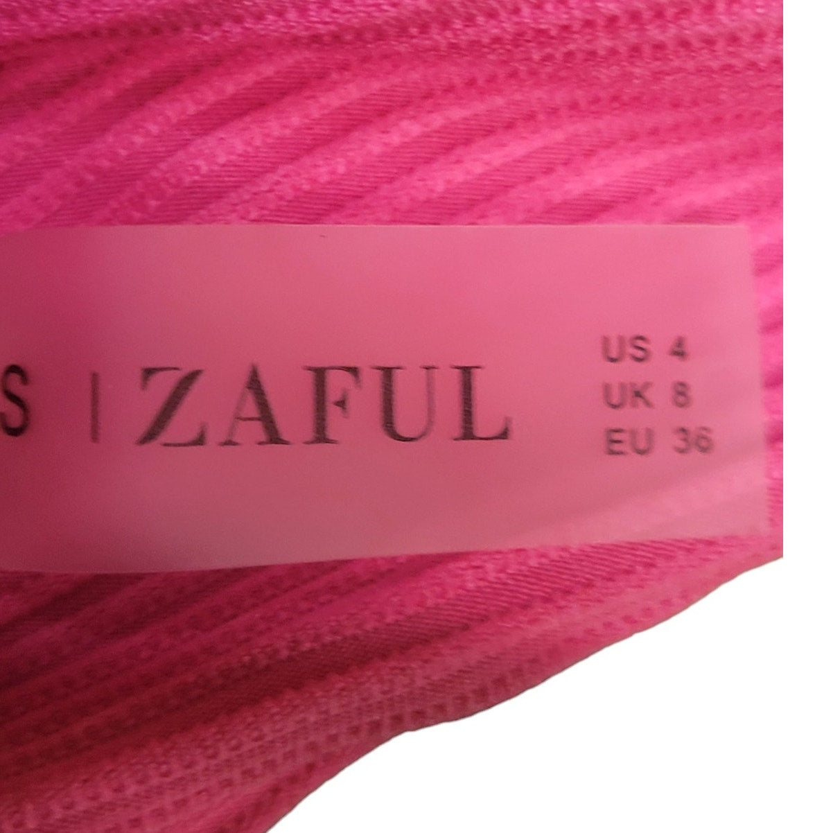 ZAFUL Ribbed Underwire Bikini, High Cut V-Notch Smocked, High Leg, Pink, S (4)