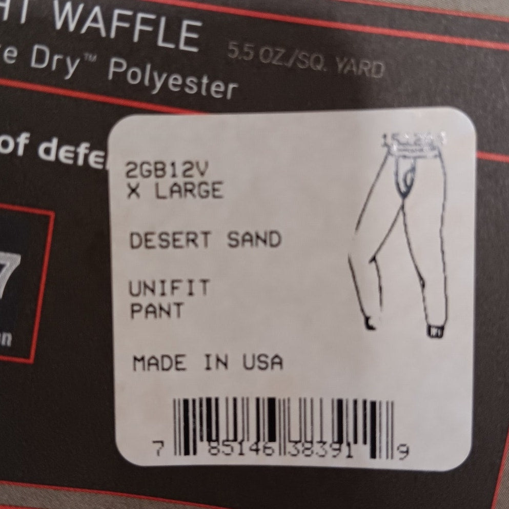 XGO Phase 2 Waffle Base Layer Pants - Desert Sand - XL - 100% Acclimate Dry, USA