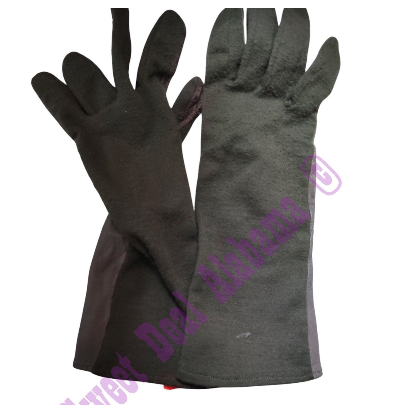 Vintage Aramid Fiber and Sheepskin Leather Summer Flyer's Gloves, Size 7