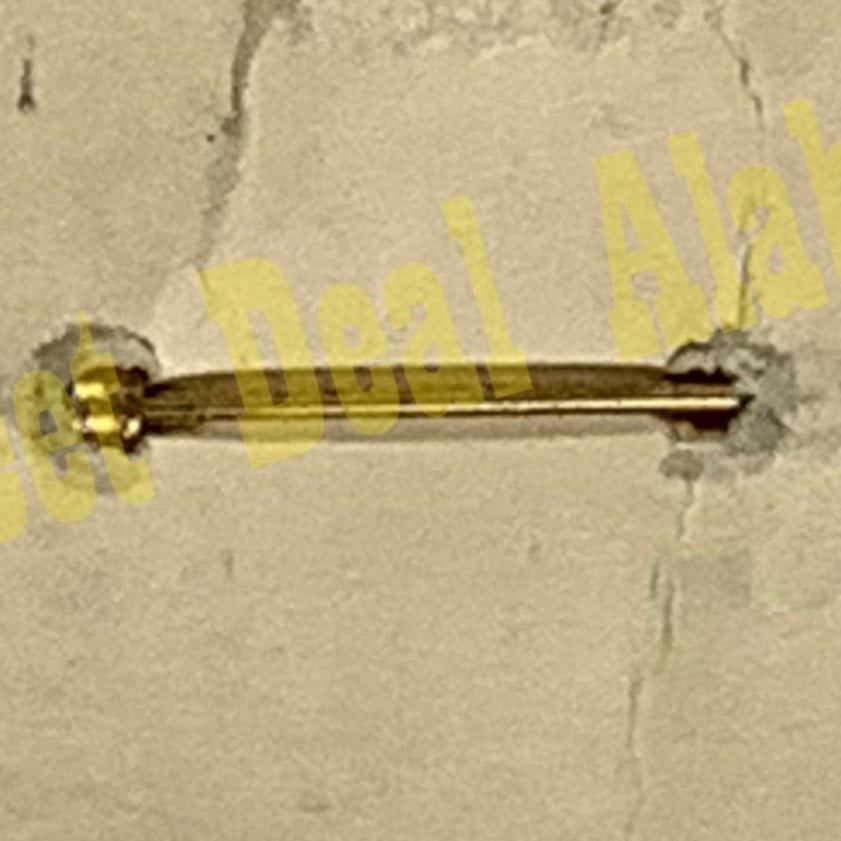 Early 1900s Brass C-Clasp Number "109" Collar Device 3/8"H Hat / Lapel Pin