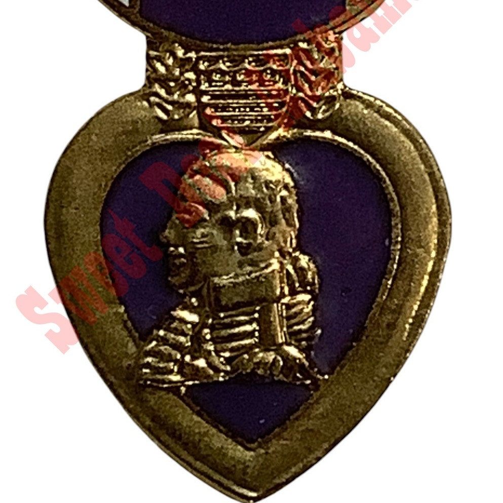 Purple Heart Medal, Mini, Hat/Lapel Pin 1-1/8"H x 5/8"W