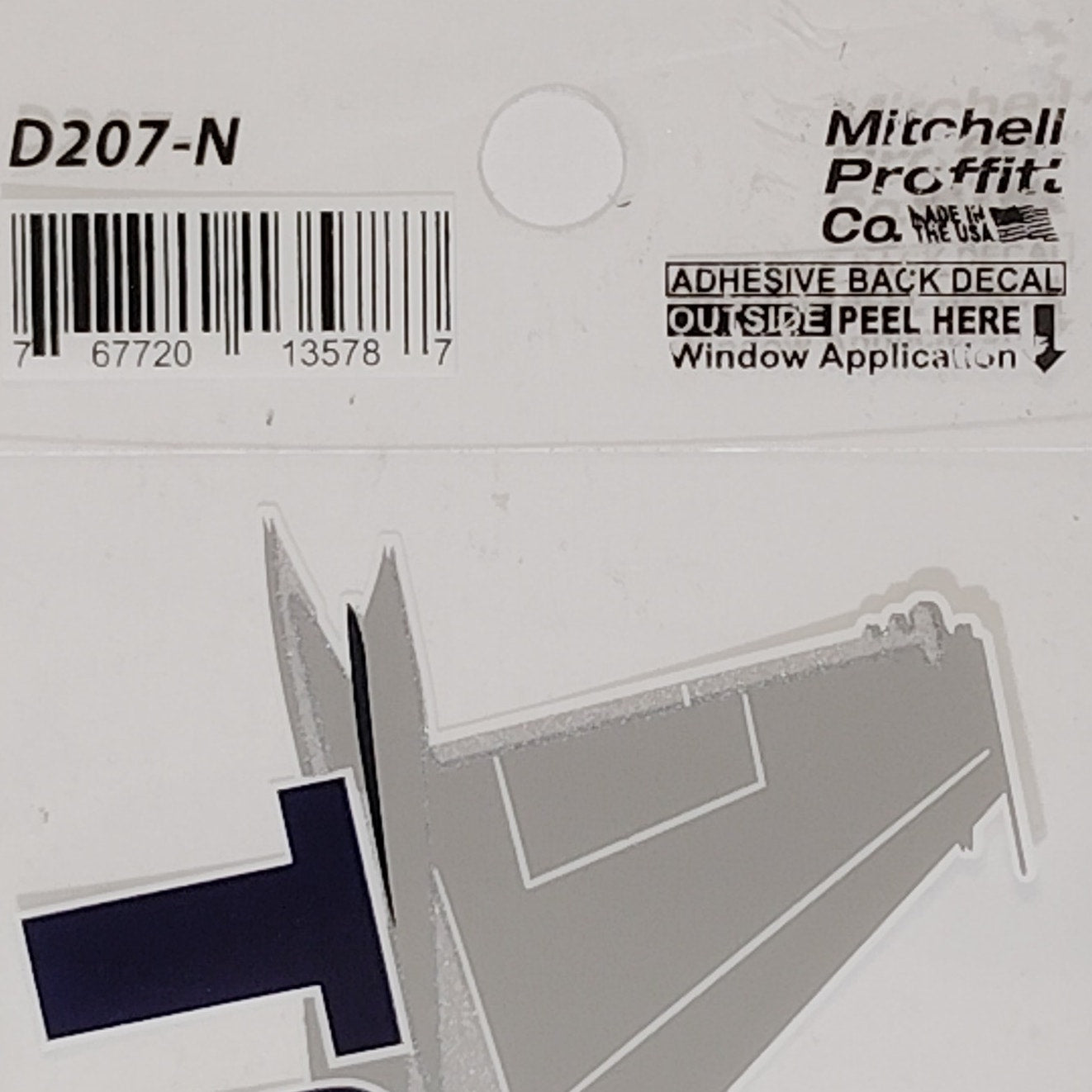 Mitchell Proffitt U.S. Navy Top Gun Decal – 8" x 3" Jet Graphic – Made in USA