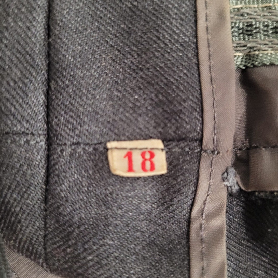 German Military Wool Trousers 32S - Josef Goecke 11/72 - Vintage 1972 Bundeswehr