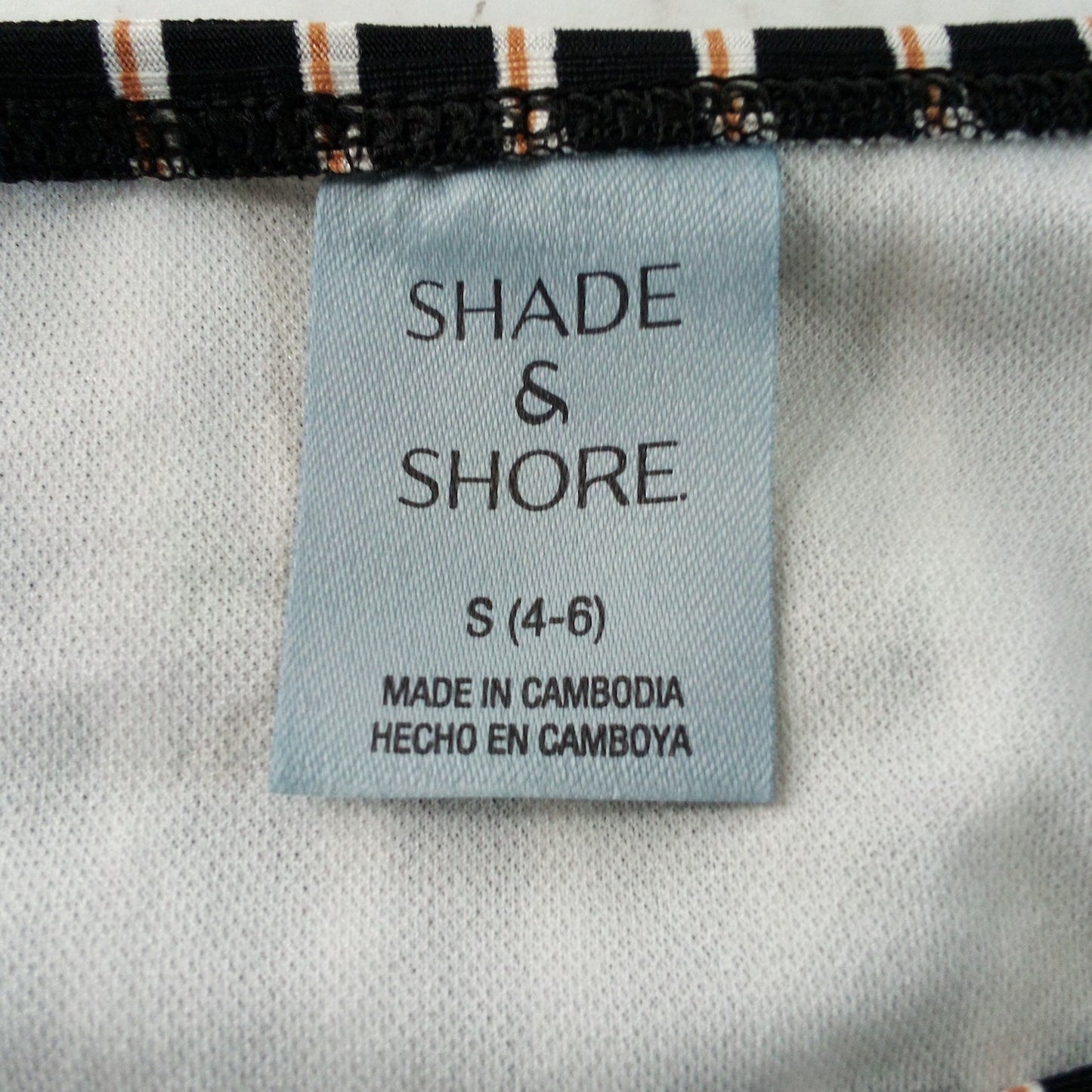 Shade & Shore Ribbed Low‑Rise Cheeky Bikini Bottom Multi S (4-6), Hipster