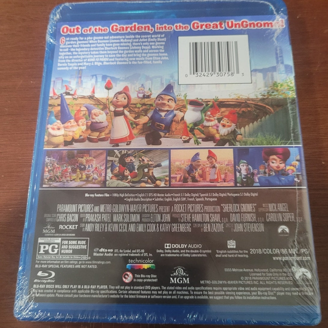 Sherlock Gnomes Blu-ray 2018 Animated Family Comedy Adventure Movie