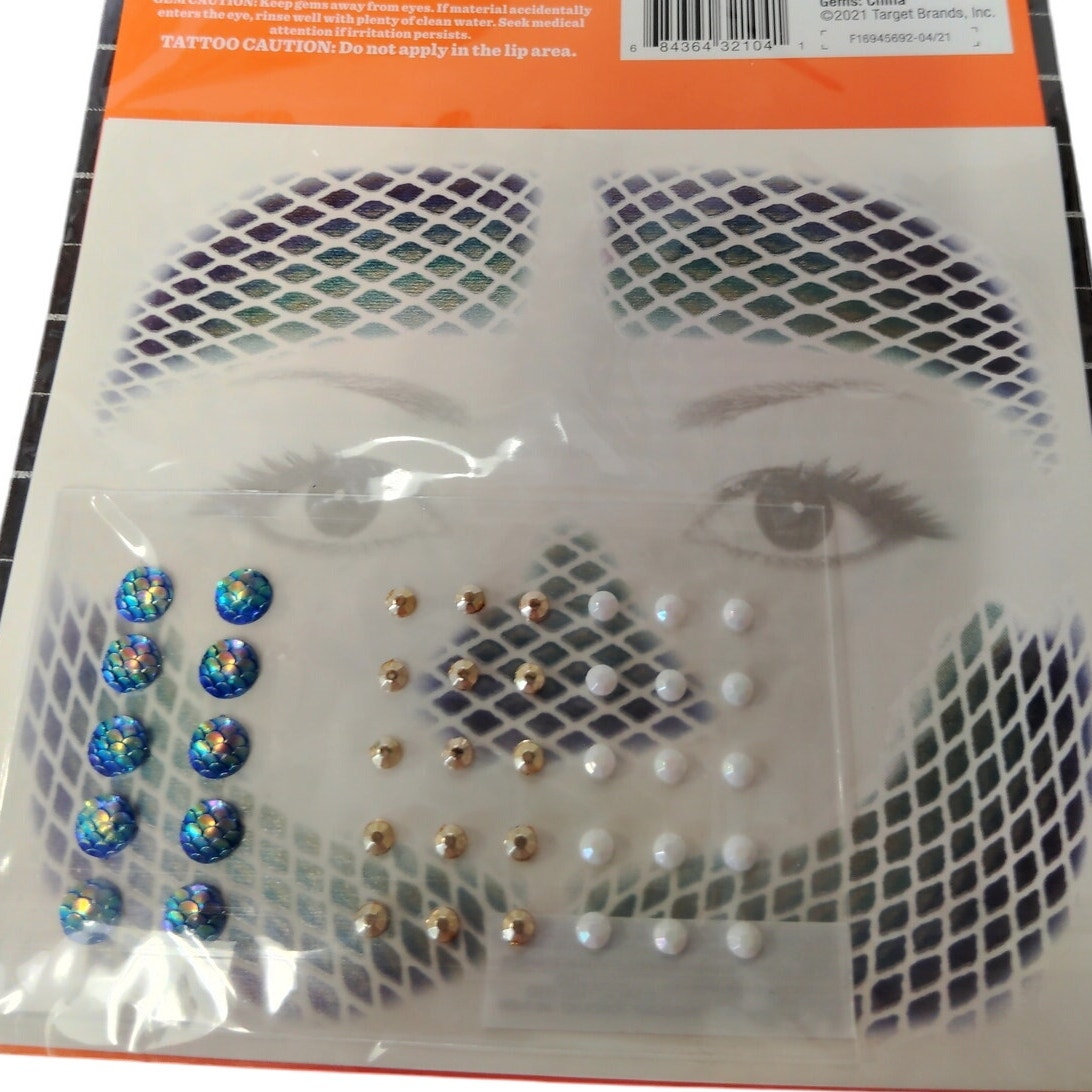 2 Packages – Mermaid Tattoo & Gem Costume Makeup Kit – Hyde & EEK! Boutique