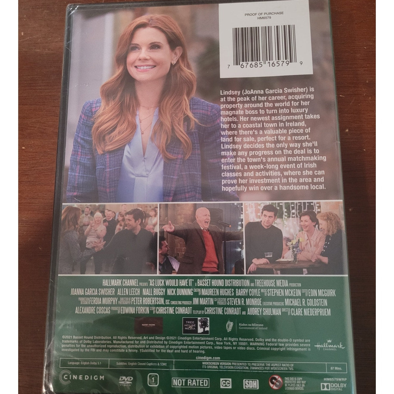 As Luck Would Have It DVD 2021 Hallmark Channel J Garcia Swisher A Leech RomCom