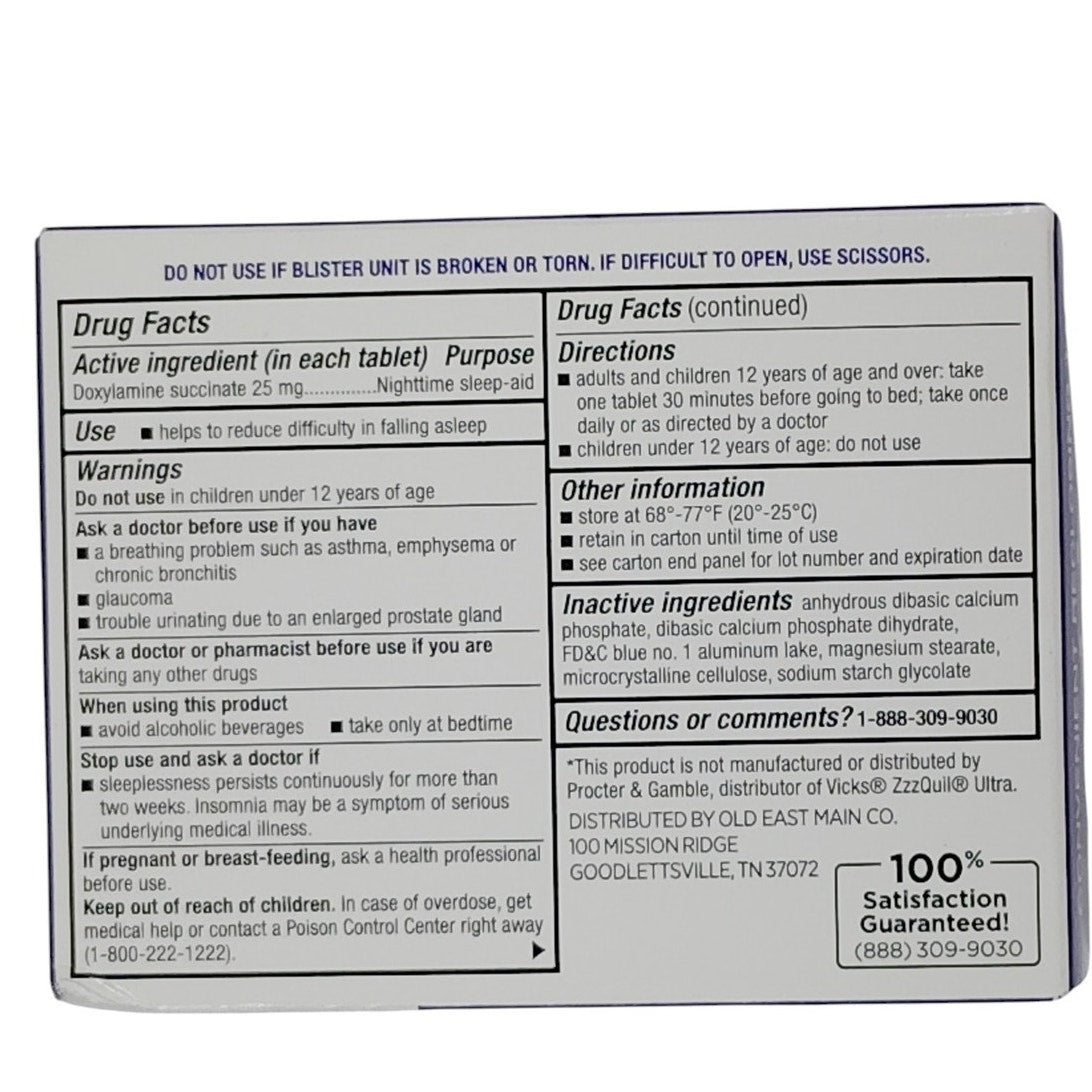DG Health Ultra Sleep Aid – Doxylamine Succinate 25mg, 24 Tablets – Exp. 02/2026