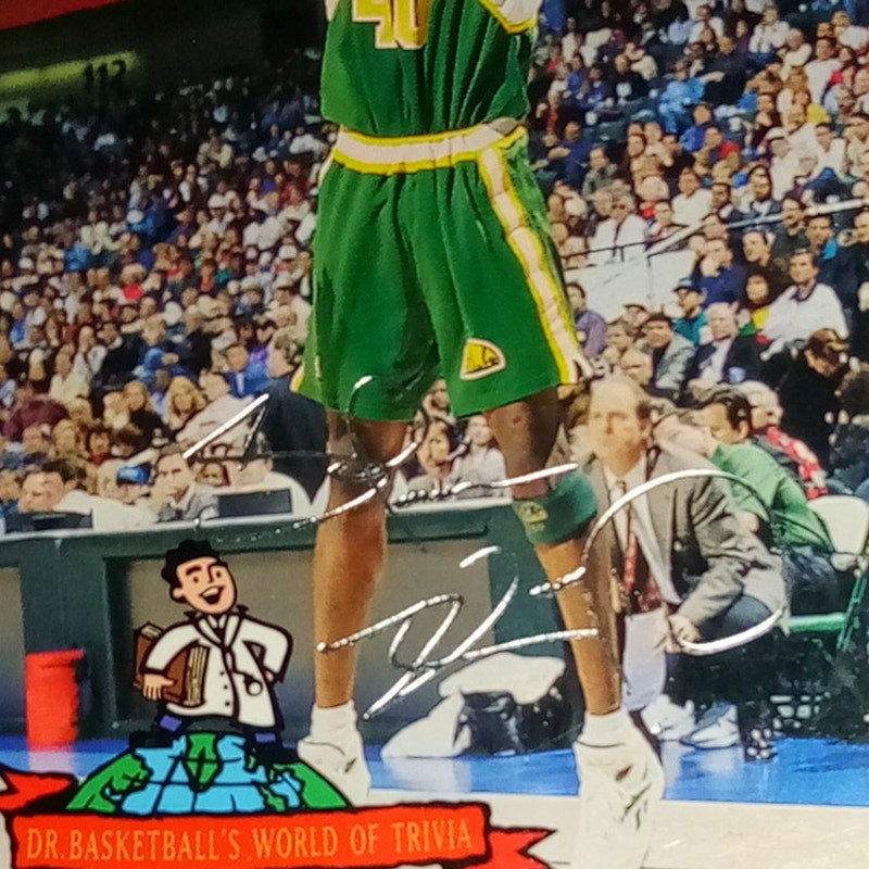Shawn Kemp, 1994 Upper Deck Collector's Choice Silver Signature, SuperSonics, NM