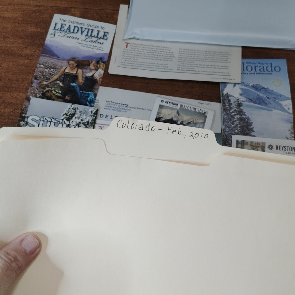 Colorado Travel Ephemera Lot - Keystone Vail Frisco Leadville Souvenirs 2010-11