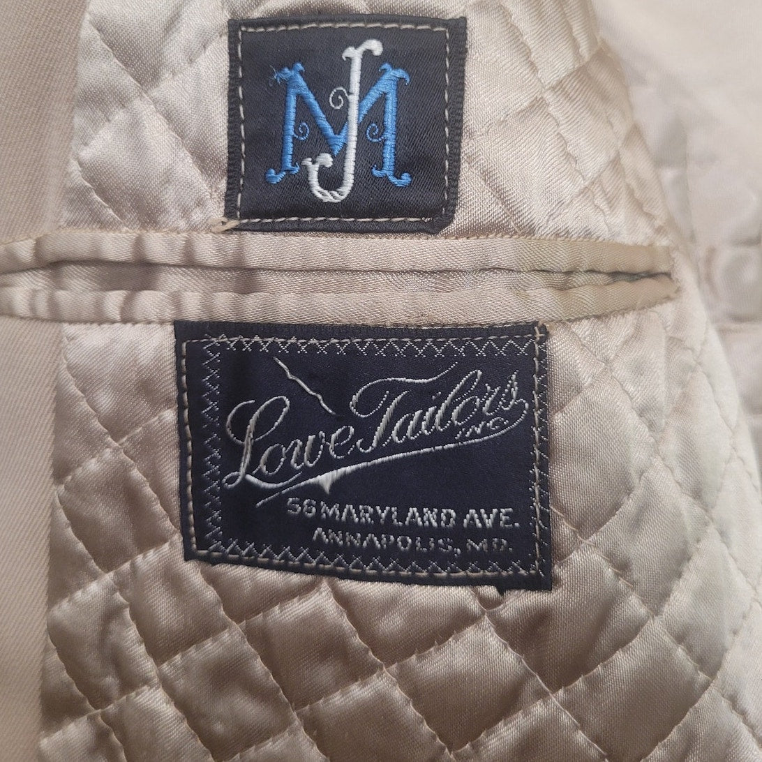 1958 U.S. Officer Jacket – Tropical Wool – Size 40R – Lowe Tailors Annapolis MD – 5 Service Stripes – Jacket Only