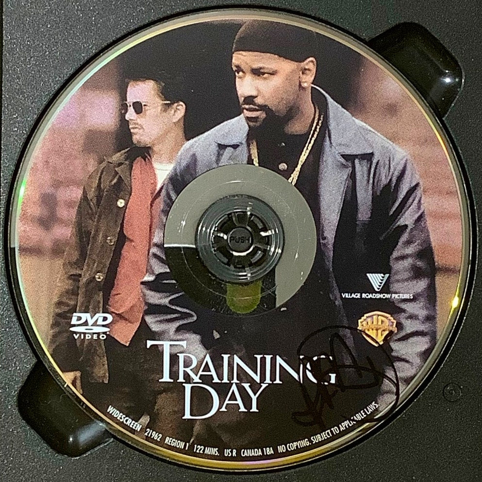 2004 Training Day, Denzel Washington Autograph on Both Case (Snapcase) and DVD