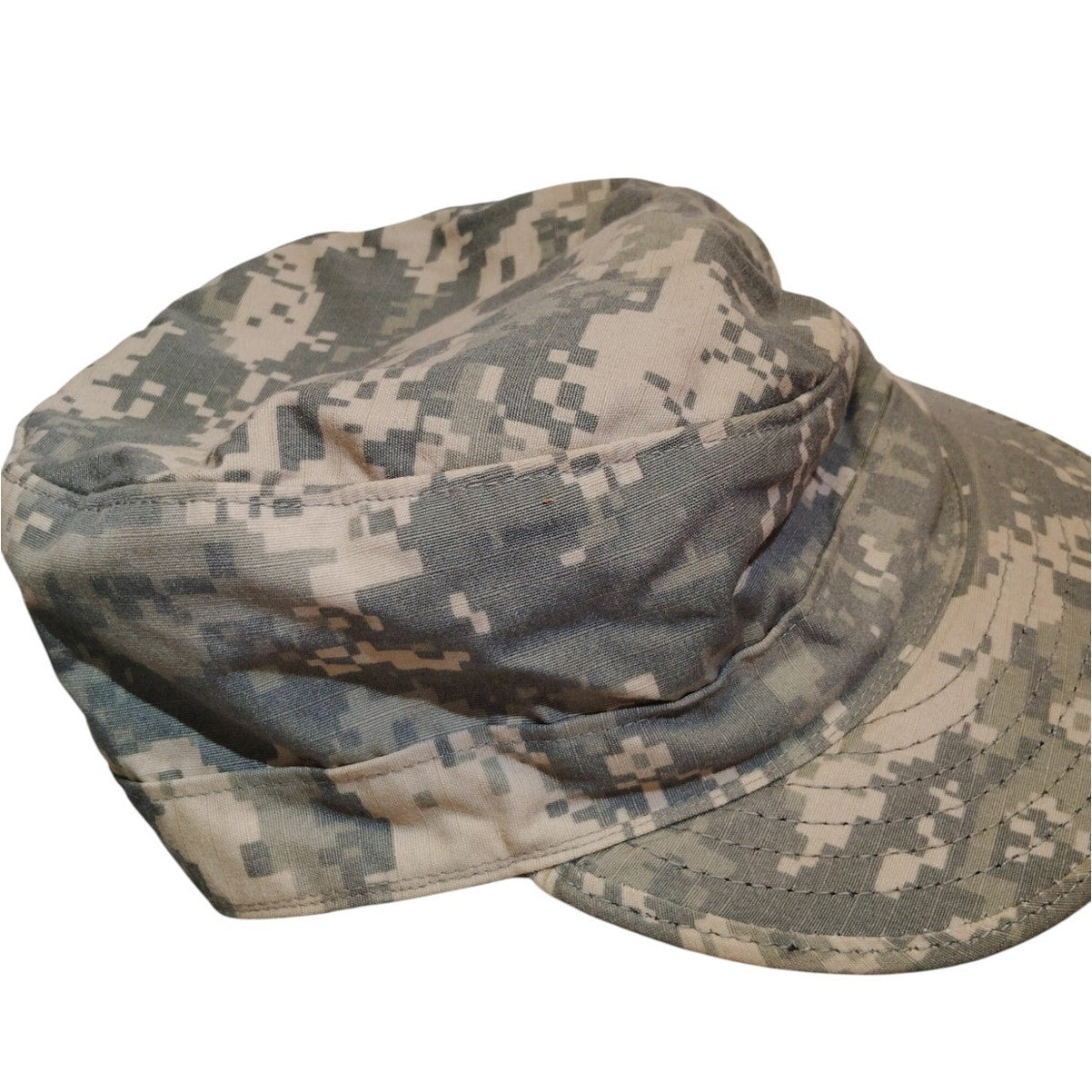 United States Digital ACU Camo Patrol Cap, Size 7-5/8, Ripstop, Sekri Ind., EUC