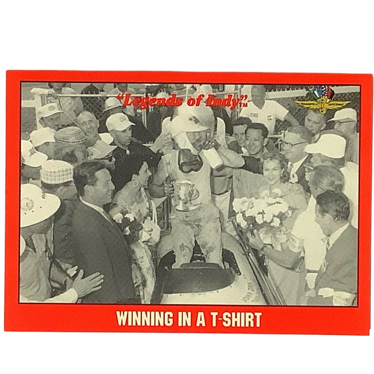 1956 Pat Flaherty in a T-Shirt at the Indy 500, 1992 Legends of Indy Card 86 NM+